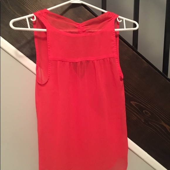 Red/Pink Sheer top - Picture 2 of 5